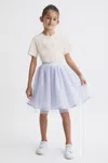 Reiss Kids' Purple Sequin In Lilac