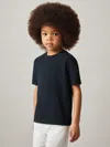 Reiss Navy 9-13 Yrs Cotton Crew-neck T-shirt