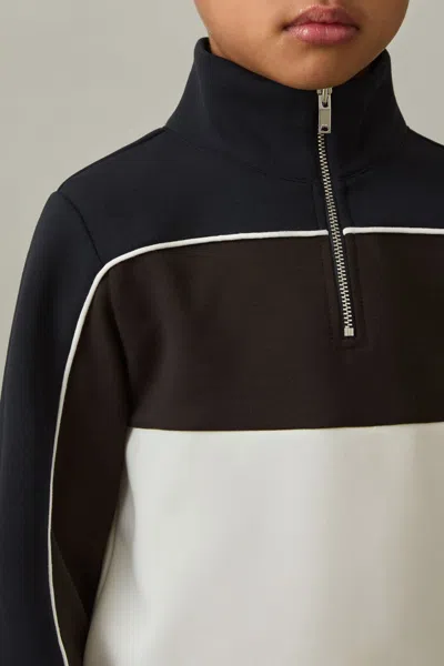 Reiss 12 Years In Chocolate Brown/navy/off White