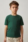 Reiss Amiee Green Crew-neck T-shirt