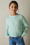 Reiss Aqua 9-13 Yrs Rib-knit Jumper With Wool And Alpaca In Aqua