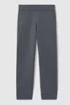 Reiss Blackened Blue Merino-blend Stretch Joggers In Blackened Blue