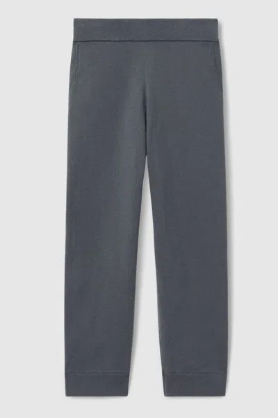Reiss Blackened Blue Merino-blend Stretch Joggers