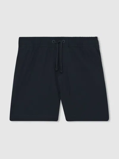 Reiss Kids' Navy 13-14 Yrs Drawstring Swim Shorts In Black