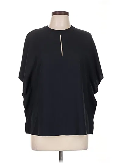 Pre-owned Reiss 3/4 Sleeve Blouse In Black