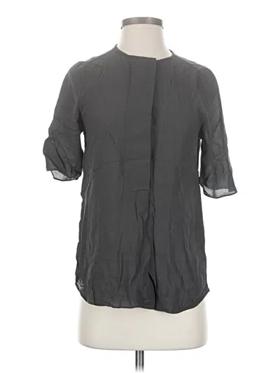 Pre-owned Reiss 3/4 Sleeve Blouse In Gray