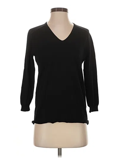 Pre-owned Reiss 3/4 Sleeve T-shirt In Black