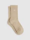 Reiss Stone Cotton-blend Logo-embroidered Crew Socks