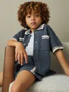 Reiss Boys' Coulson Crochet Button Down Shirt - Little Kid