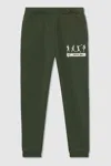 Reiss Pine Green 3-9 Yrs Varsity League Oversized Joggers Cotton-blend In Pine Green