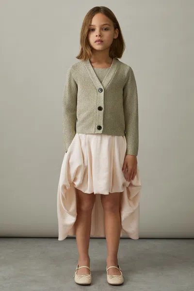 Reiss Kids' Ivory High-low Puffball Skirt