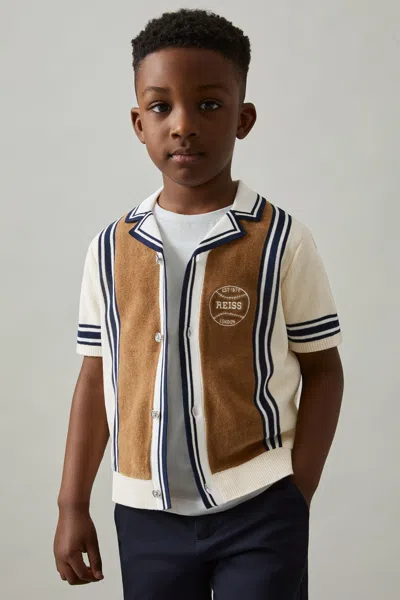 Reiss 7 Years In Tobacco Brown/ Off White