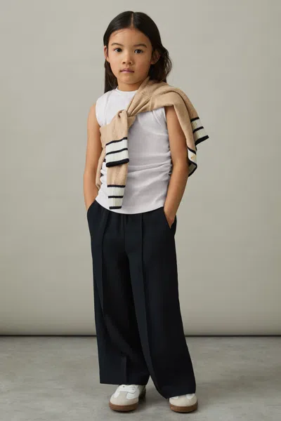 Reiss Kids'  White Trudy 4-9 Yrs Ruched Vest Top