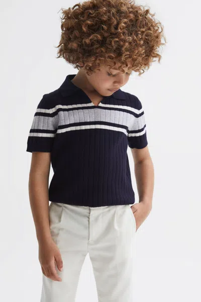 Reiss Billingsgate In Navy/white