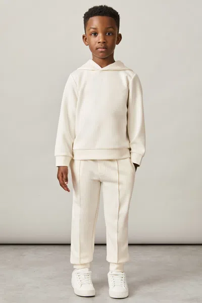 Reiss Off White 3-9 Yrs Interlock Drawstring Joggers