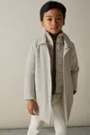 Reiss Stone Logan 3-9 Yrs Gabardine Coat With Removable Gilet