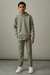 Reiss Soft Sage Green 3-9 Yrs Interlock Jersey Hoodie