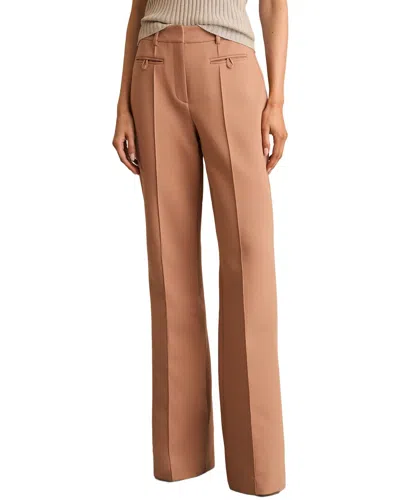 Reiss Abbey Flare Trouser In Brown