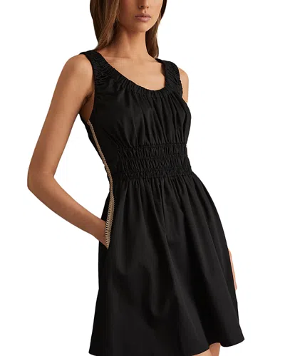 Reiss Abi Ruched Dress In Black