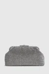 Reiss Adaline - Silver Embellished Clutch Bag, One