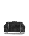 Reiss Adaline Crystal Clutch In Black