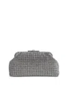 Reiss Adaline Crystal Clutch In Silver