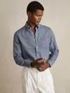 Reiss Queens Long Sleeve Button Down Linen Shirt