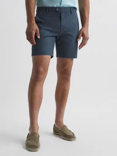 Reiss Airforce Blue Modern Fit Chino Shorts