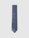 Reiss Airforce Blue Silk Polka Dot Tie