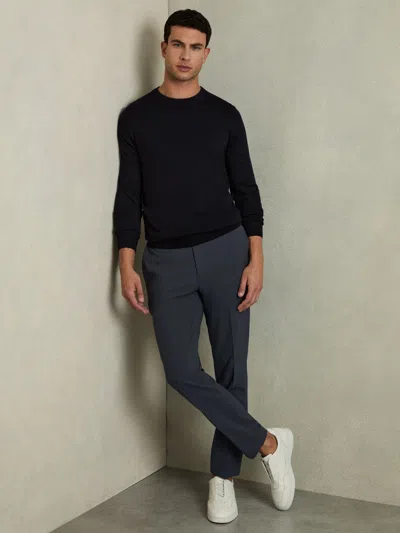 Reiss Airforce Blue Slim-fit Drawstring Trousers