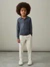 Reiss Airforce Blue Trafford 3-9 Yrs Merino Wool Polo Shirt