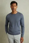 Reiss Alistar Cashmere Sweater In Airforce Blue