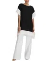 Reiss Alani Colorblock Tunic In Black
