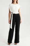 Reiss Alba Colorblock Wide Leg Jumpsuit In Multi