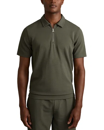 REISS ALBANY HALF ZIP POLO SHIRT
