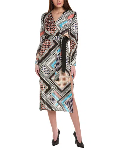 REISS REISS ALEGRA SCARF PRINT MIDI DRESS