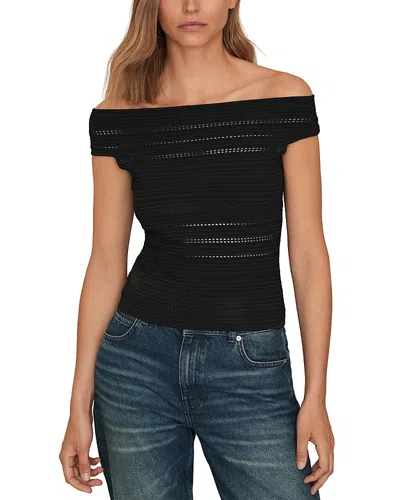 REISS ALESSIA BARDOT KNIT TOP