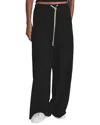 Reiss Alex Side Stripe Wool-blend Pant In Black
