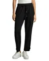 Reiss Womens Black Charcoal Alexi Drawstring Tapered Stretch-jersey Joggers In Black/charcoal