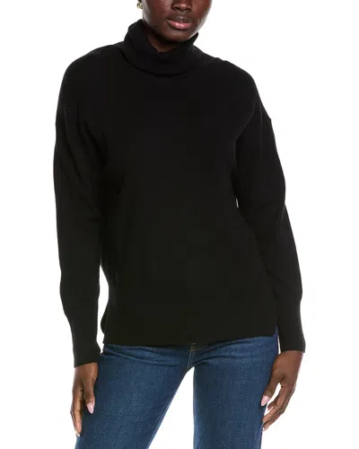 Reiss Alexis Roll Neck Wool & Cashmere-blend Sweater In Black