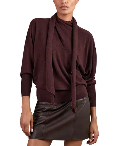REISS ALEXIS TIE LONG SLEEVE TOP