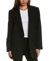Reiss Alia Oversized Wool-blend Blazer In Black