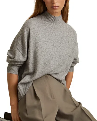 Reiss Alicia Sweater In Grey Marl