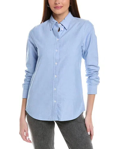 Reiss Allie Fitted Oxford Shirt In Blue