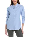 Reiss Allie Fitted Oxford Shirt In Blue
