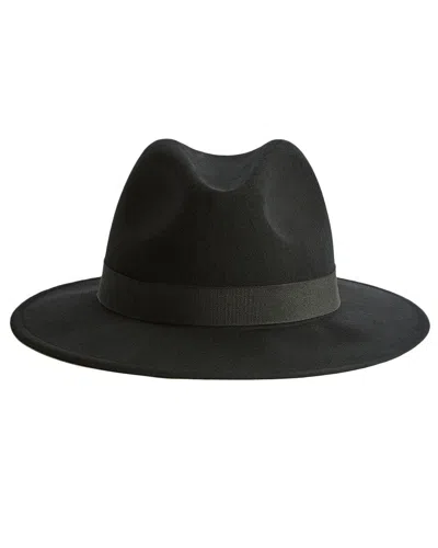 Reiss Ally Wool Fedora Hat In Black