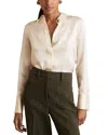 Reiss Ameira Silk Shirt In White