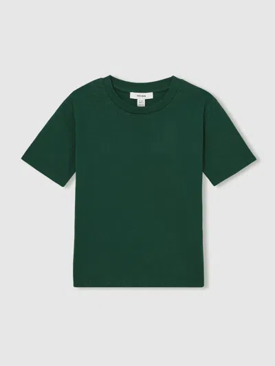 Reiss Amiee Green 13-14 Yrs Cotton Crew-neck T-shirt
