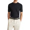 Reiss Amigo Rib T-shirt In Navy
