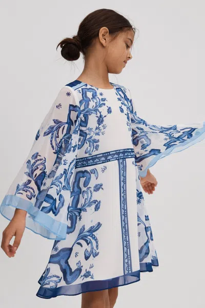 Reiss Kids' 13 Years In Blue Print
